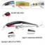 TOPTOOLCX chìm Mồi Minnow Giải quyết nóng Crankbaits Minnow Mồi