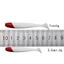 JUNYUE88US Sâu Mồi Mềm Nhân Tạo Silicon Mồi Mềm 5.5 / 6.3 / 7 / 9 / 12cm Đầu Đỏ Trắng Thân Chữ T Đuôi Bay Mồi Câu Cá