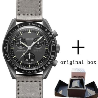 Đồng Hồ Chronograph Nam Mặt Trăng Vỏ Nhựa Mới, Hộp Chính Hãng, Khám Phá Hành Tinh
