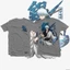 SY3 Gintama Áo Sakata Gintoki Cosplay Tay Ngắn Áo Anime Unisex Áo Bông Tai Kẹp Casual Oversize Tee YS3