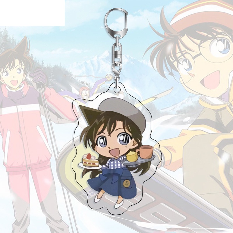 Móc khóa DETECTIVE CONAN ver PHỤC VỤ Thám Tử Lừng Danh in hình anime chibi độc đáo mica trong acrylic