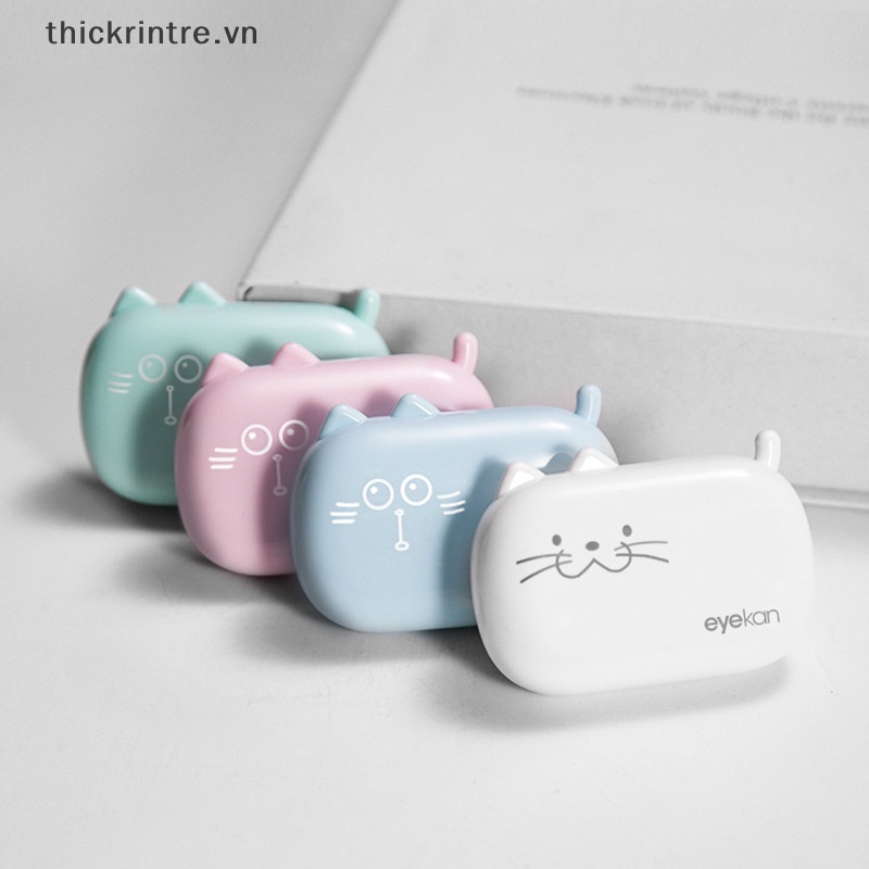 THI Di Động Dễ Thương Hộp Đựng Kính Áp tròng Nữ Ins Đáng Yêu Ống Kính Hộp Đựng Bộ Du Lịch Quà Tặng Cho Bé Gái VN