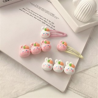 MEOWU Kẹp Tóc Mái Bé Thỏ Carot Dễ Thương Phong Cách Hàn Quốc