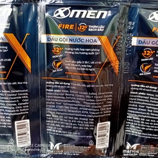48 Gói Dầu gội nước hoa XMEN FIRE ACTIVE thơm mạnh mẽ 5g