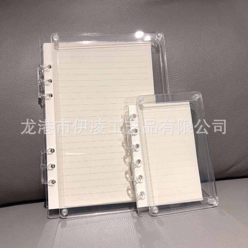 Sq2 Hot Sanrio POCHACCO Genshin Shin-chan Acrylic Trong Suốt Lắc A5 notebook A7 Lá Rời Sổ Tay DIY Tấm Acrylic