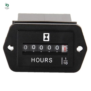 Đồng hồ đo giờ cơ dc10v-80v - đồng hồ đo giờ cho động cơ máy phát điện thuyền ô tô motorcross motor truck tractor