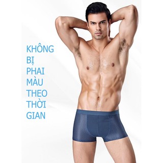 Hộp 4 chiếc sịp đùi thông hơi cao cấp dành cho nam, chất liệu mềm mịn bền đẹp thoáng mát.