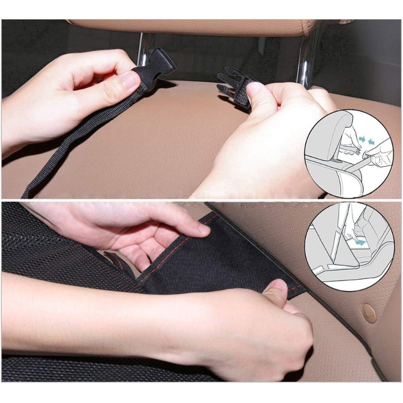 MIS Auto Seat Cover Ghế An Toàn Trẻ Em Chống Trơn Trượt Chống Trầy Xước Thảm Miếng Lót Chống Thấm Nước Ghế Ô Tô Bảo Vệ Đệm Cho-Baby