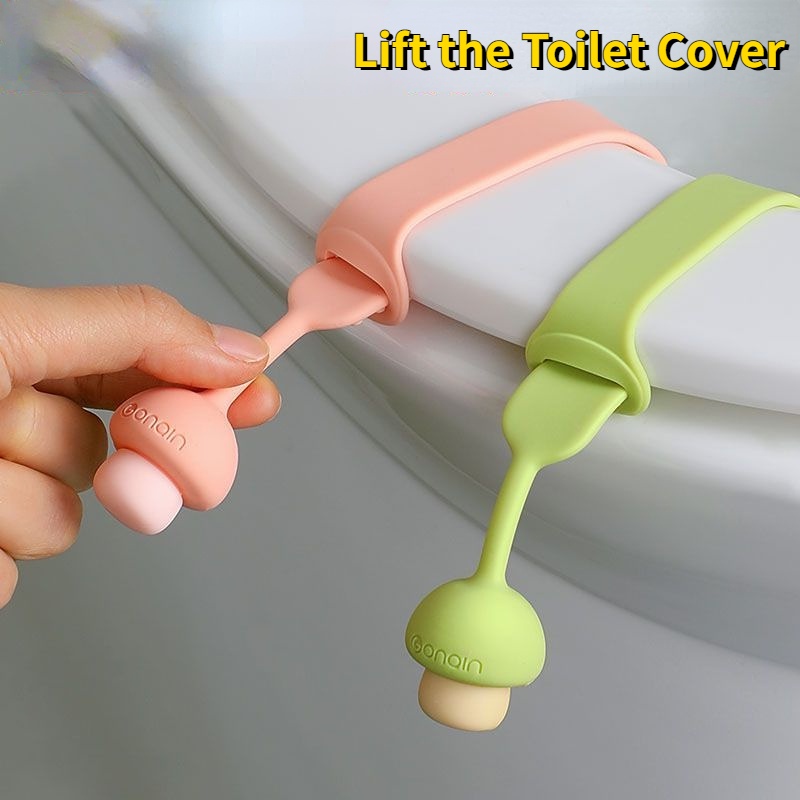 Dụng Cụ Nhấc Nắp Bồn Cầu Bằng Silicone Chống Bẩn Có Tay Cầm