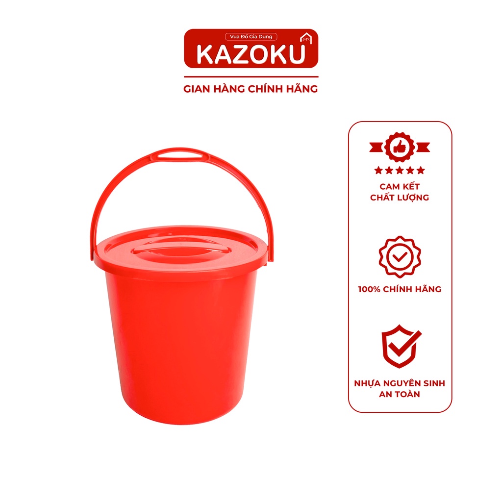 Xô Nhựa, Xô Nước  - 10L/12L/14L- Nhựa Nam Dương  - Vua Đồ Gia Dụng Kazoku [XKM]