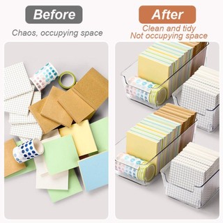 Hộp lưu trữ MEGOCE Hộp đựng văn phòng phẩm chống nước Lưu trữ Ngăn kéo học sinh Lưu trữ riêng biệt