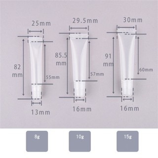 Tuýp Son Rỗng Trong Suốt Dung Tích 8ML / 10ML / 15ML