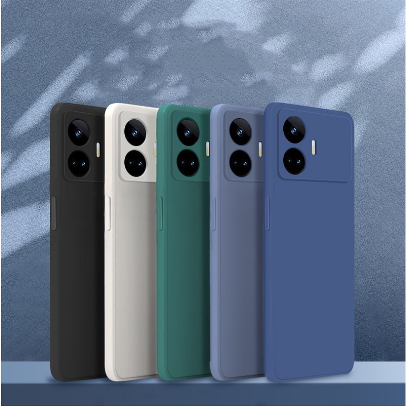 Ốp Điện Thoại TPU Dẻo Vuông Màu Kẹo Ngọt Tươi Tắn Đơn Giản Cho Realme GT Neo 5 SE Narzo N55 10 Pro +