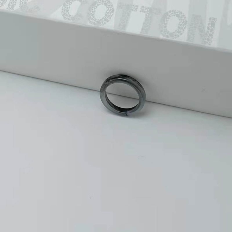 Bộ 2 Nhẫn acrylic Mỏng Trong Suốt Nhiều Màu Sắc Cho Nữ