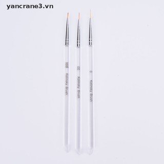 Bộ 3 Cọ Vẽ Trang Trí Móng Tay Nghệ Thuật DIY yancrane3.vn