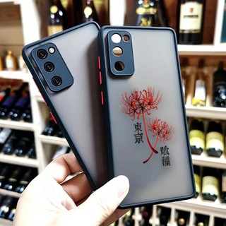 Ốp Điện Thoại Da Cảm Thấy Mờ Ốp Lưng Điện Thoại Chống Vân Tay Tokyo Ghoul Kaneki Ken Anime Dành Cho Samsung S8 S9 S10 S10E S10 Lite S20 S20FE S21 S22 S23 S32 Plus Ultra 5G A32 A53 J6 M51 5G
