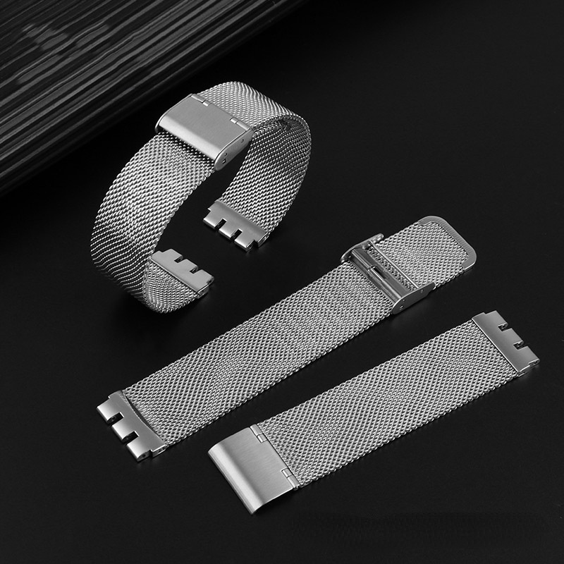 Dây Đeo Đồng Hồ Bằng Inox Milanese 17mm 19mm Chống Thấm Nước Phong Cách Doanh Nhân Cổ Điển Cho Nam Và Nữ