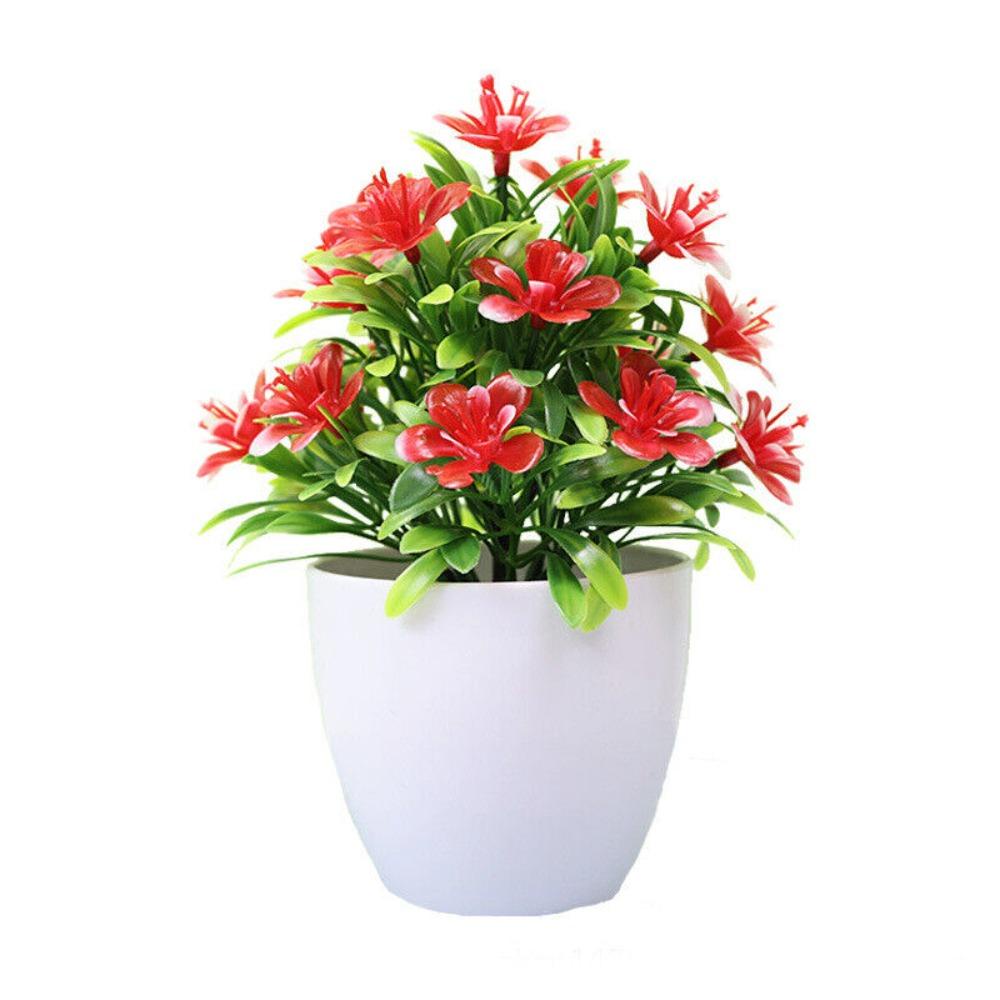 Wanyedi Trong Chậu Trang Trí Cây Nhân Tạo Hoa Giả Cây Nhỏ