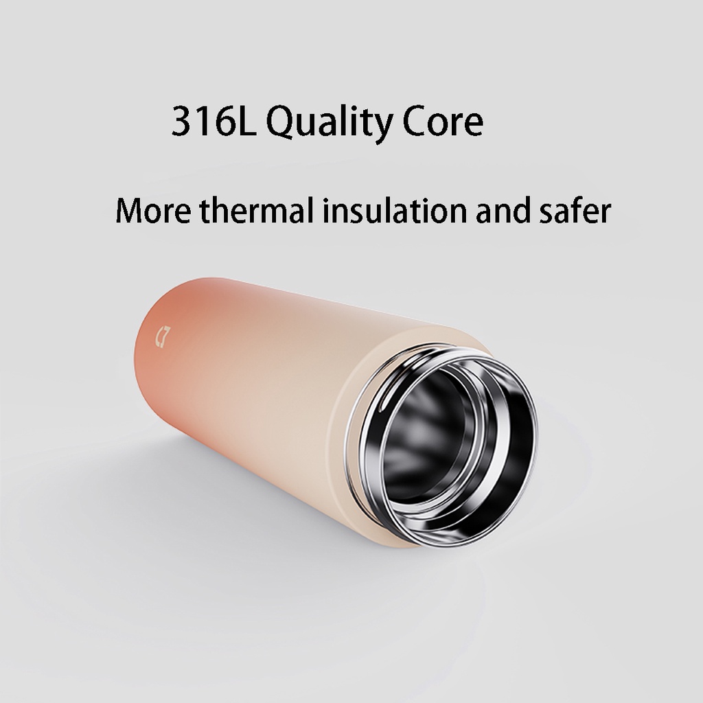 Bình Nước Giữ Nhiệt Xiaomi Mijia Xoay 316 Thiết Kế Theo Phong Cách Hoàng Hôn Núi Tuyết