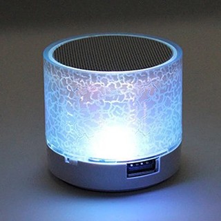 Mini Portable Car Sound A9 Dazzle Crack LED không dây Bluetooth 4.1 Loa siênu trên Thẻ TF