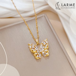 Vòng cổ nữ mặt hồ điệp phong cách sang trọng Larme accessories -DC0119