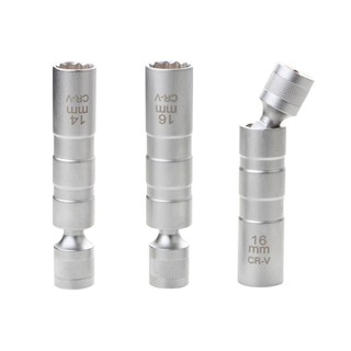 Ổ cắm bugi SPIRAKOGEO, Cờ lê cắm bugi 12 góc từ tính, Giao diện 3 / 8 "bền bỉ Công cụ loại bỏ 14 / 16mm Sửa chữa ô tô