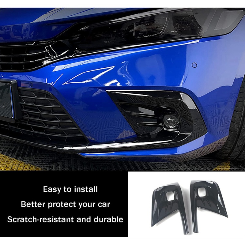 Khung Bảo Vệ Đèn Sương Mù Phía Trước Trang Trí Cho Xe Hơi Honda Civic 11Th Gen 2022 2023