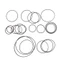 MOON 20 Chiếc Đai Cao Su Gấp Vuông 1 Mm Cho Máy Ghi 35-65mm 190mm