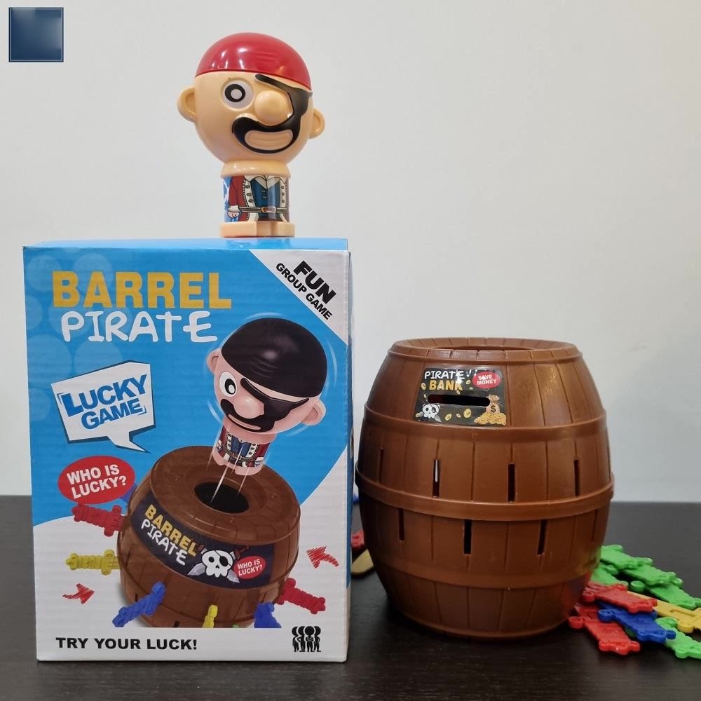 Hộp đồ chơi đâm hải tặc Barrel Pirate loại lớn 24 que, đồ chơi vui nhộn