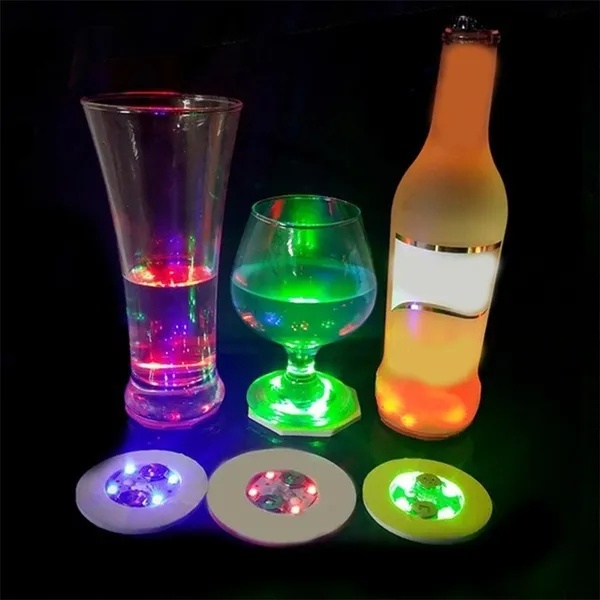 Miếng Lót Ly Có Đèn LED 3 Chế Độ Dùng Trang Trí Tiệc