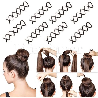 Kẹp Tóc Dạng Xoắn Tạo Kiểu Tóc Phong Cách Hàn Quốc Ngọt Ngào Cho Cô Dâu