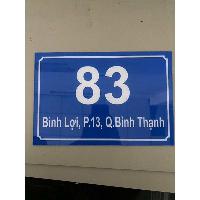 Bảng Số Nhà Mica Giá Rẻ 40x60 cm, Làm theo yêu cầu Chotdonnaoo