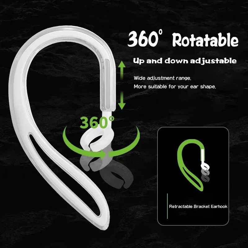 Móc tai nghe trong suốt tương thích cho apple airpods 1 thế hệ 2 / kẹp vòng đeo thể thao / móc tai chống mất silicone / nắp bảo vệ tai nghe bluetooth chống rơi