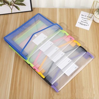 Túi đựng tài liệu ALMA1, Túi PVC Dung tích lớn Thư mục tập tin A4, Túi lưu trữ văn phòng phẩm chống nước chất lượng cao Thư mục phong bì Đồ dùng học tập