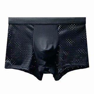 Quần lót boxer DICHUANGZHE lưng vừa phối lưới thoáng khí nhanh khô thời trang mùa hè cho nam