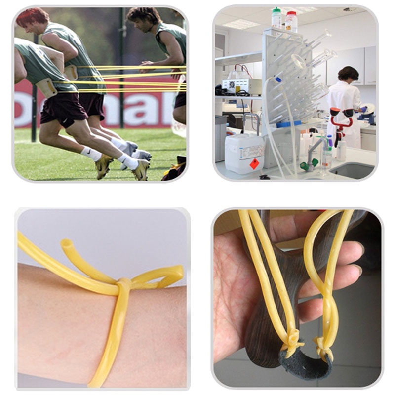 Ống cao su thiên nhiên 1M/2M, đường kính trong 1.6/1.7/1.8/2/3mm, ống y tế phẫu thuật đàn hồi cao