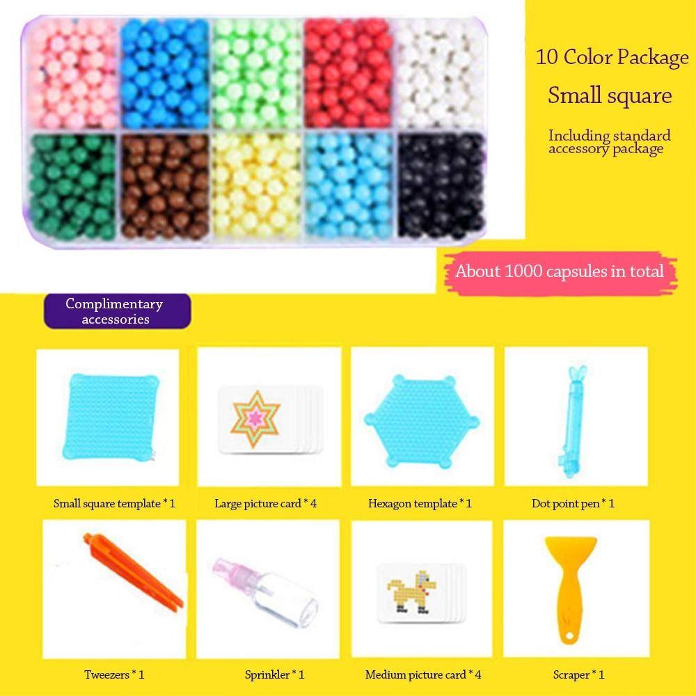 HIGHVIEWLS 1000 Chiếc Đa Dạng Đậu Đồ Chơi DIY Trẻ Em Bộ Đồ Chơi Xếp Hình