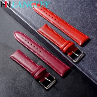 Dây Đồng Hồ Đeo Tay Thời Trang Bằng Da Bò 8 Màu 12 / 14 / 16 / 18 / 20 / 22mm