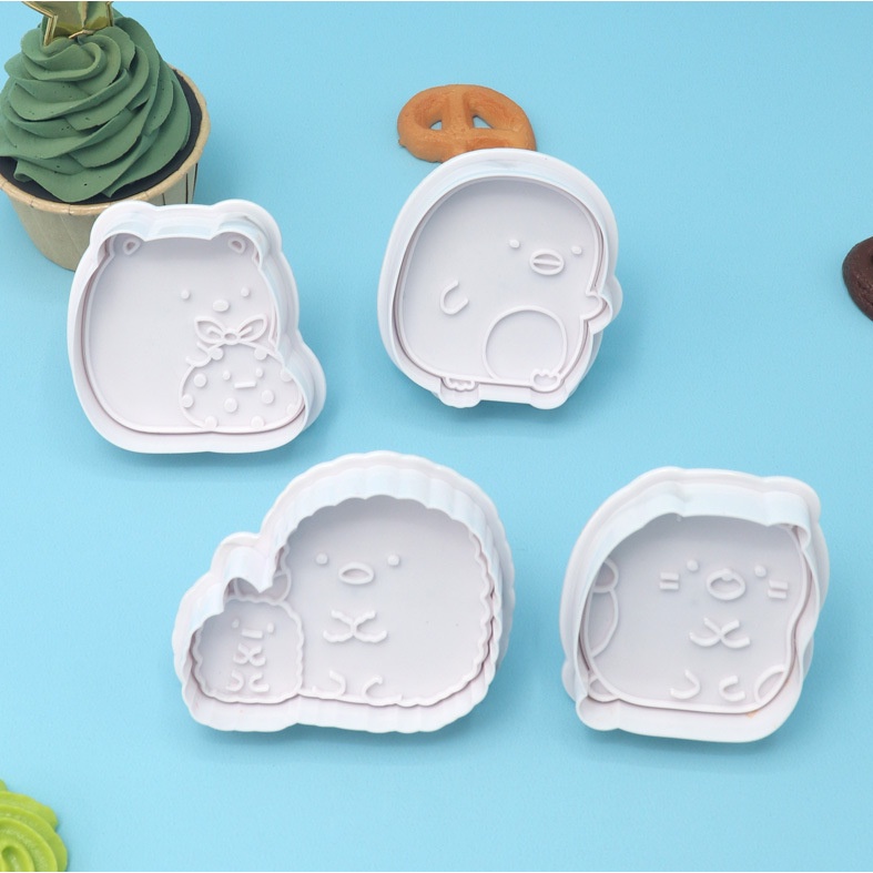 Set 4 Khuôn Cắt Bánh Quy Tạo Hình Sumikkogurashi