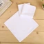 YOI 28x28cm Nam Nữ Khăn Tay Cotton Màu Trắng Chắc Chắn Hankies Túi Khăn Vuông