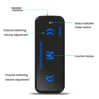 Set 2 Bộ Đàm Mini 400-470MHz 2 Chiều 3W