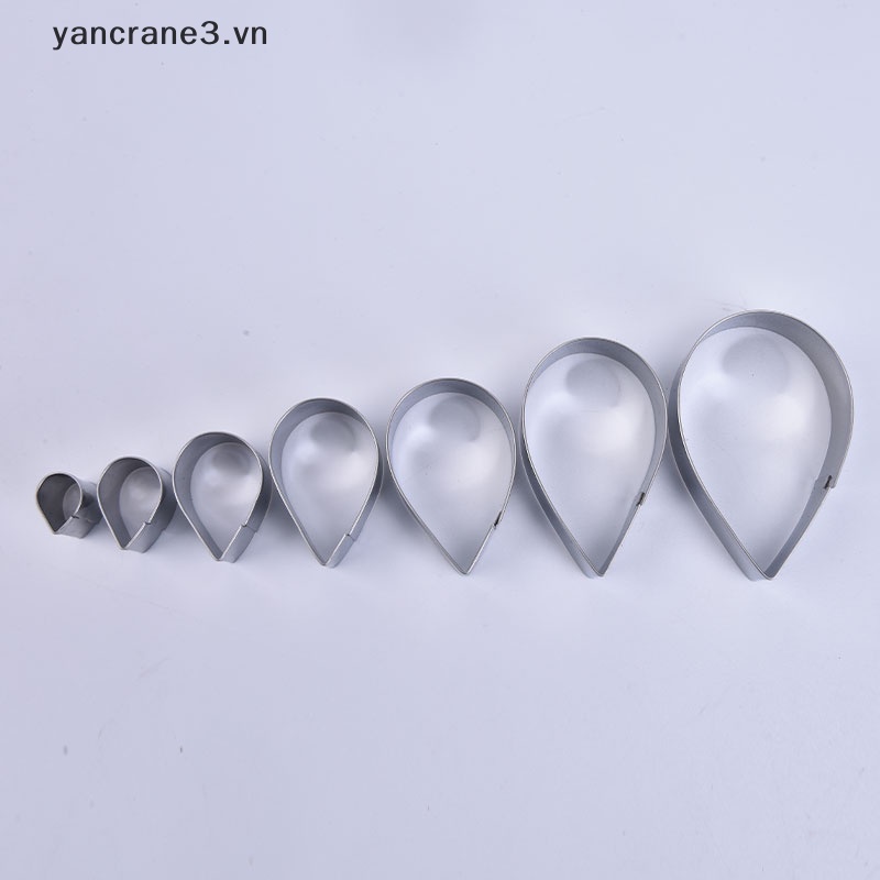 Bộ 7 Khuôn Cắt Bánh Mousse Bằng Thép Không Gỉ Hình Hoa / Trái Tim 3.vn