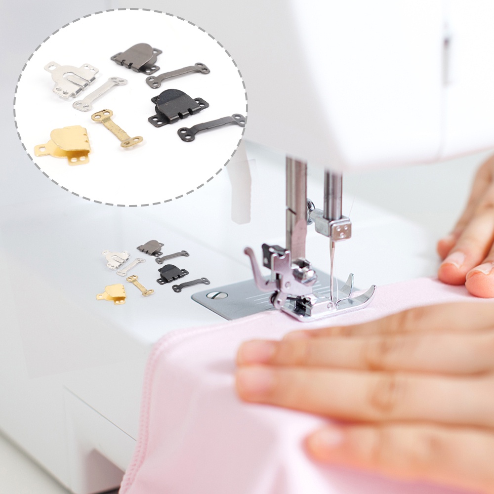 1 Bộ Móc Khóa Kim Loại Vô Hình Có Thể Tháo Rời Dùng May Quần Áo / Váy / Quần Áo DIY