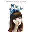 Woke Bướm Fascinator Mũ 3d Bướm Đầu Bướm Mũ Đảng Mũ Bướm HairBand Bướm Tóc Hoo