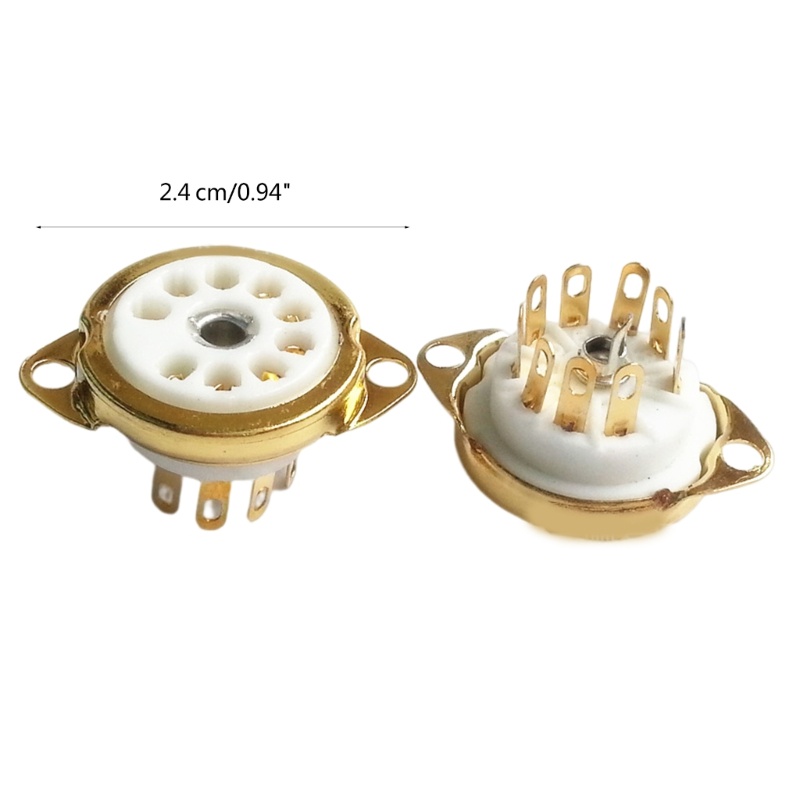 [3C] Ổ cắm ống gốm 5 mảnh Ổ cắm ống 9PIN Gốm B9A dành cho những người đam mê