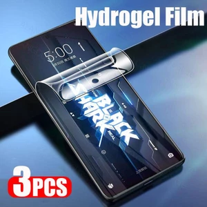 3 Trong Suốt Hydrogel Phim Cho Xiaomi Black Shark 5 4 4S 3 3S 2 Pro Chống Ánh Sáng Xanh Bảo Vệ Màn Hình Cho Xiaomi Black Shark Helo 5S Phim Không Kính