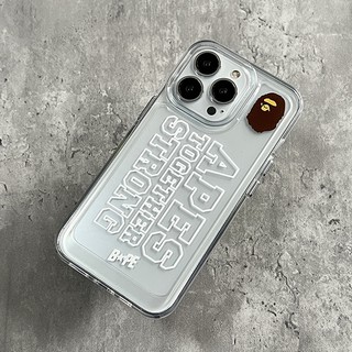 Ốp Điện Thoại Trong Suốt Chống Sốc Họa Tiết Bape Cho iphone 14 11 13 12 X XS Pro Max XR Mini 7 Samsung Galaxy S23 S22 ultra plus