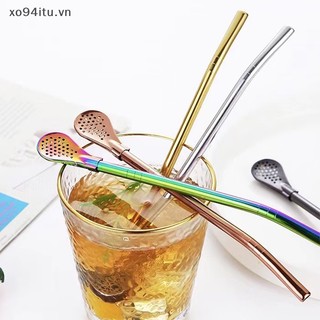 Ống Hút Bằng Thép Không Gỉ 304 Nhiều Màu Có Thể Tái Sử Dụng