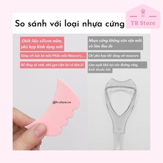 Dụng cụ hỗ trợ trang điểm mắt silicon kẻ mắt eyeliner, viền mắt, đánh phấn mắt