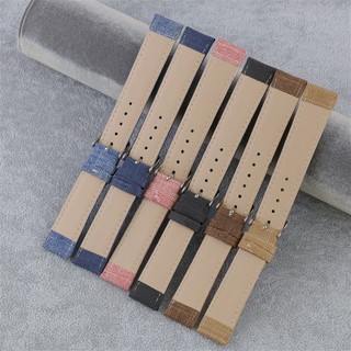 Dây Đồng Hồ Đeo Tay Thời Trang Bằng Denim Mềm 10 / 12 / 14 / 16 / 18 / 20 / 22mm